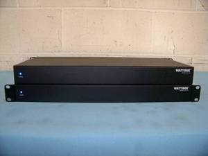 lot 107 image: Lot of Two (2) WATTBOX WB-RPS10-DC-10A Rackmount Power Supply  Power Distribution Units