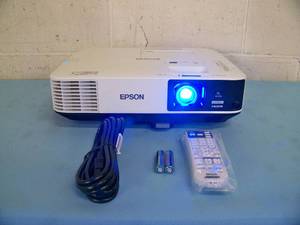 lot 130 image: Epson PowerLite 2155W Widescreen Full HD 5000-Lumen Home Theater 3LCD 1080p Projector  Projection System
