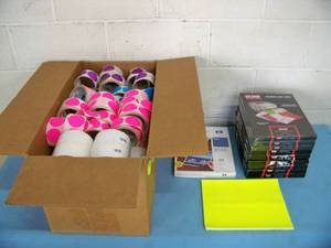 lot 131 image: Colored Inventory  Warehouse Circle Stickers and Printer Labels