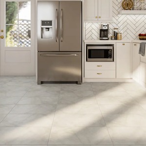 lot 10 image: Pallet Sale - 21 Cases - allen  roth Moon Light Grey 12-in x 24-in Polished Porcelain Marble look Large format Floor and Wall Tile 324 sq ft