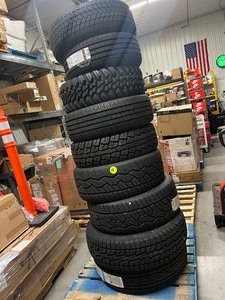 lot 16 image: Pallet Sale 8 New Tires - Random Sizes etc