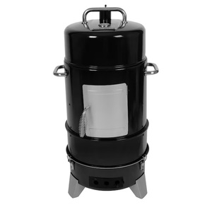 lot 17 image: Master Forge 564-Sq. in Black Vertical Charcoal Smoker