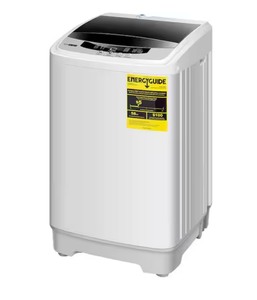 lot 20 image: 1.32 cu. ft. 13 lbs. Full Automatic Portable Top Load Washer Dryer with 8 Laundry Modes and 10 Water Levels in Grey