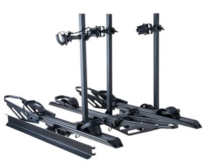 lot 25 image: 3-Bike Hitch E-bike Rack with Ramp, Fat Tire Electric Bike Carrier, 250 LBS Capacity, Fits 2 Receiver