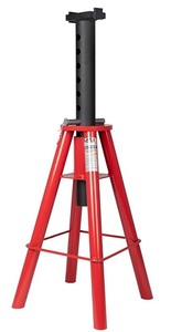 lot 27 image: 10 Ton (20,000 lbs) Capacity Heavy-Duty High Profile Pin Type Adjustable Jack Stand for Trucks & Equipment