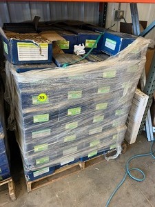 lot 35 image: Pallet Sale - Steel Linx Truss Staples - 16 gauge 1 Crown 78 Leg length 156 Cases