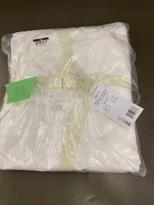 lot 15 image: Bokser Home Twin XL Linen Bed Skirt in Sealed Packaging
