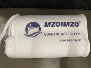 lot 44 image: IMZO King Size 2-Pack Comfortable Sleep Pillows