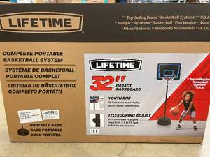 Lifetime 32" Portable Basketball System with Adjustable Height