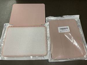 lot 58 image: iPad 10.9 Inch Auto Wake Sleep Case in Pink (New in Package) lot of 2