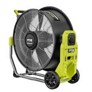 lot 44 image: RYOBI 40V HP Brushless Cordless Hybrid WHISPER SERIES 20 in. Air Cannon Fan (Tool Only)   Customer Returns see Pictures