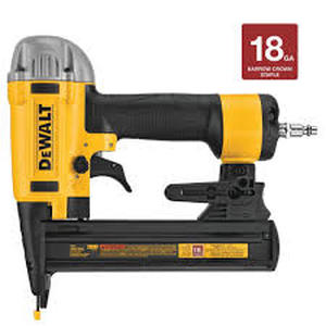 lot 65 image: DEWALT Pneumatic 18-Gauge 14 in. Crown Corded Stapler  Customer Returns see Pictures