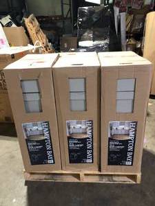 lot 21 image: Lot of Hampton Bay Westfield Dusk Gray Shaker Stock Assembled Base Kitchen Cabinet (12 in. W x 23.75 in. D x 35 in. H)  Customer Returns see Pictures