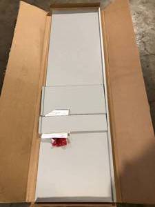 lot 5 image: Hampton Bay 24 in. W x 84 in. H Refrigerator End Panel in Dove Gray  Customer Returns see Pictures