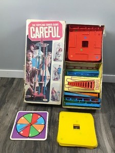 lot 250 image: Vintage Ideal Toy Corporation Careful The Toppling Tower Game