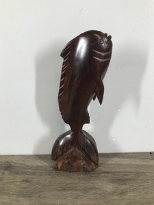 lot 255 image: Hand Carved Ironwood Ocean Fish