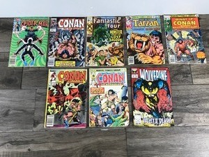 lot 278 image: Lot of 8 Collectible Marvel Comic Books - 15 cents to 1.75
