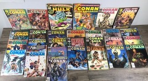 lot 280 image: Lot of 29 Marvel Collectible Comic Books - 28 Conan and 1 The Rampaging Hulk