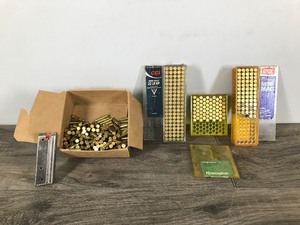 lot 292 image: Large Lot of 22 Shells and a 10 Shot 22 Magazine