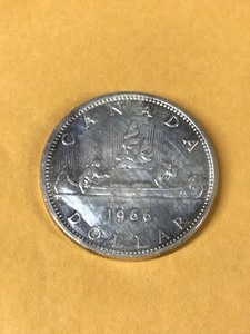 lot 304 image: 1966 Canada Silver Dollar