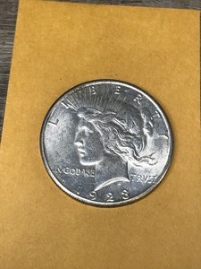 lot 309 image: 1923S Silver Peace Dollar Coin