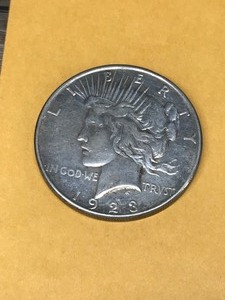 lot 311 image: 1923D Silver Peace Dollar Coin