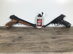 lot 356 image: 2 - CO2 BB Guns with a Bottle of BBs see description for more info