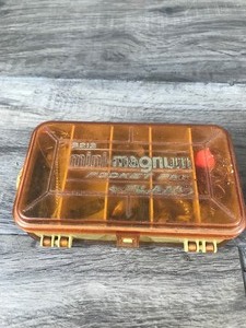 lot 395 image: Double Sided Mini Magnum Pocket Pax Plano #3213 Tackle Box with Tackle