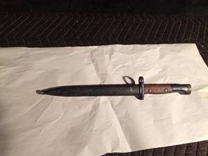 lot 154 image: Vintage Military Bayonet - 8429 SA30 on handle