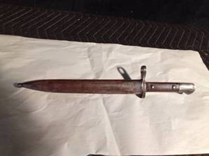 lot 155 image: Turkish M1890 WW1 Bayonet