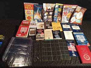 lot 97 image: Coincurrency books, magazines and money sleeves