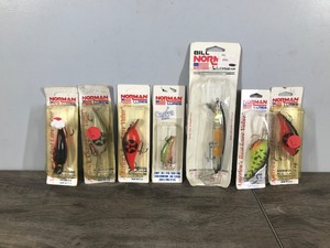 lot 403 image: Lot of 7 Norman Fishing Lures in Original Packages
