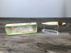 lot 433 image: Large Collectible Wood Creek Chub Pikie with Box