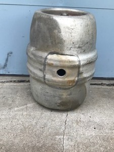 lot 437 image: Vintage 15.5 Gal. Aluminum Beer Keg  - Heileman Brewing Co. 