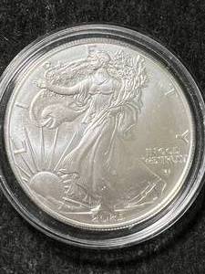 2025 AMERICAN SILVER EAGLE 1 TROY OZ .999 FINE SILVER IN AIRTITE