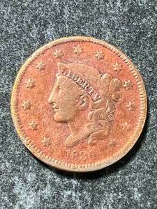 1836 US CORONET HEAD LARGE CENT