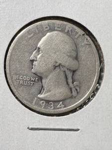1934-D US WASHINGTON QUARTER