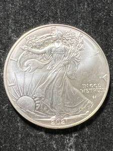 lot 24 image: 2021 AMERICAN SILVER EAGLE 1 TROY OZ .999 FINE SILVER