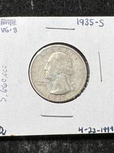 lot 26 image: 1935-S US WASHINGTON QUARTER