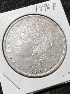 lot 30 image: 1896 US MORGAN SILVER DOLLAR