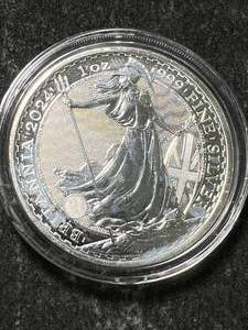 lot 60 image: 2024 BRITTANIA 1 TROY OZ .999 FINE SILVER IN AIRTITE