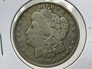 lot 16 image: 1921-D Morgan Dollar