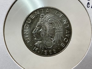 lot 82 image: 1966 Mexico 50 Centavos
