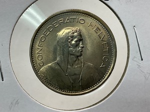 lot 85 image: 1968 Switzerland 5 Franc