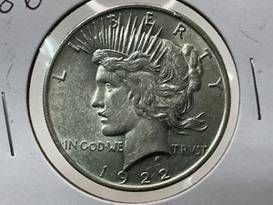 lot 86 image: 1922 Peace Dollar