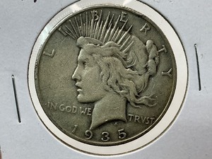 lot 97 image: 1935-S Peace Dollar