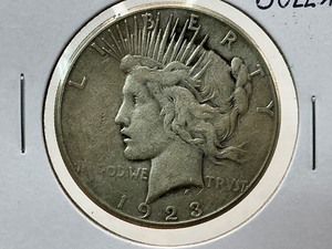 lot 99 image: 1923-S Peace Dollar