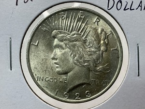 lot 126 image: 1923 Peace Dollar