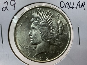 lot 129 image: 1922 Peace Dollar