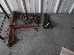 lot 26 image: Chain with a ratcheting tightner...